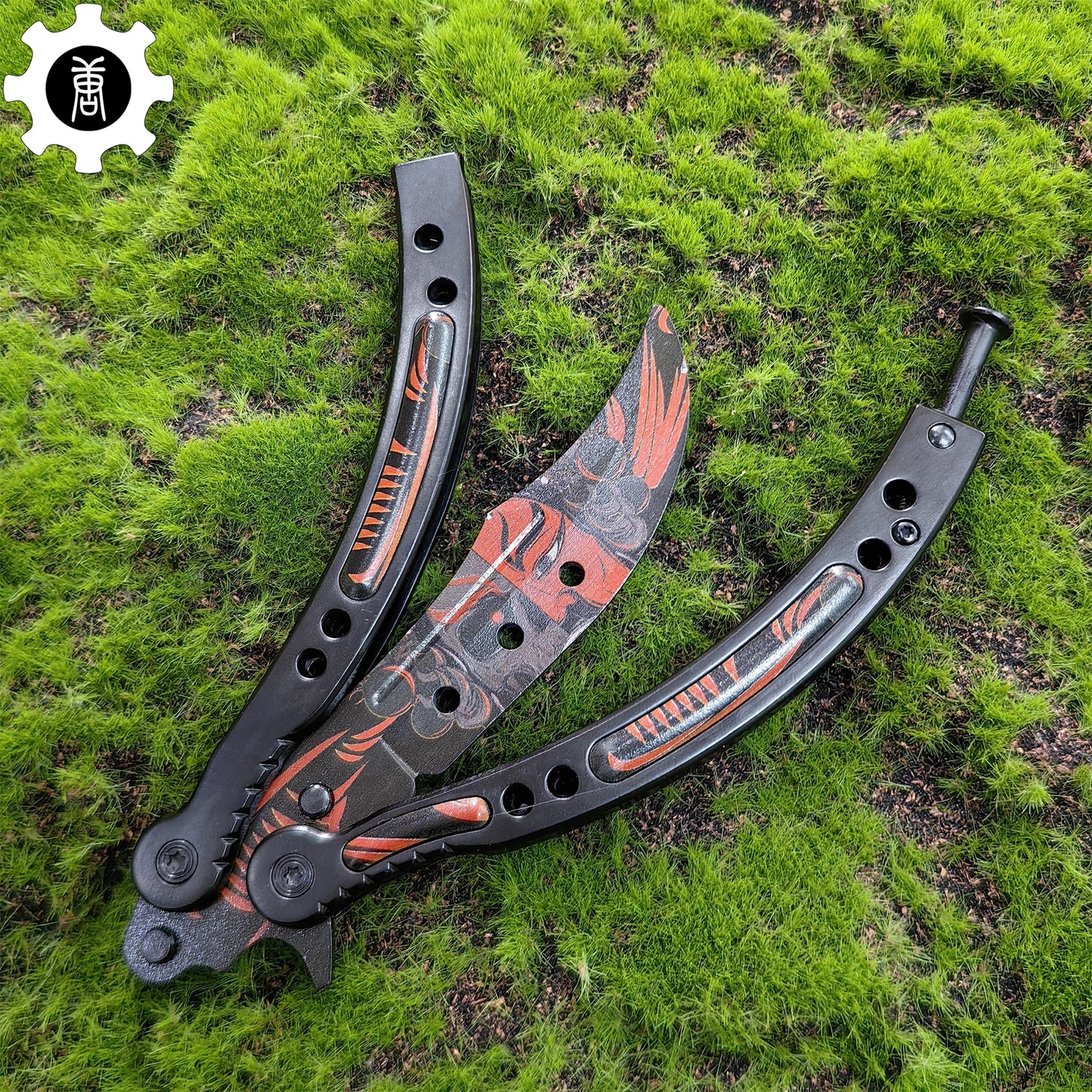 Guan Yu Balisong Metal Butterfly Knife Game Prop 