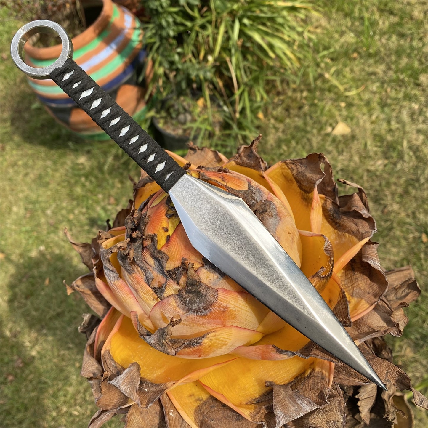 Hand-Forged Prime Steel Atsu Kunai Blunt Blade Replica