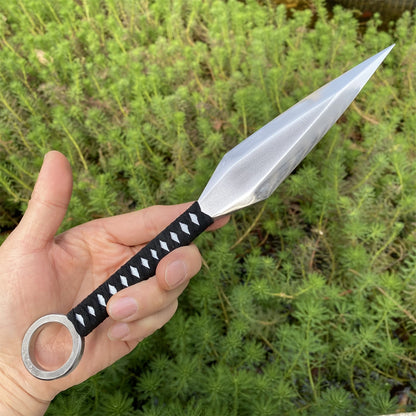 Hand-Forged Prime Steel Atsu Kunai Blunt Blade Replica