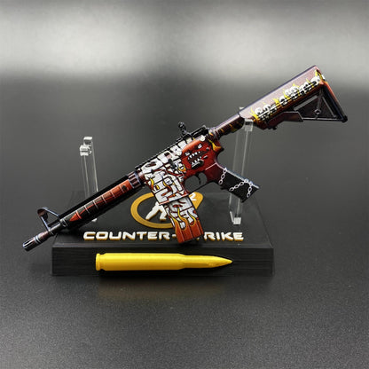 CS M4A4 Hellfire Mini Metal Replica For Collection