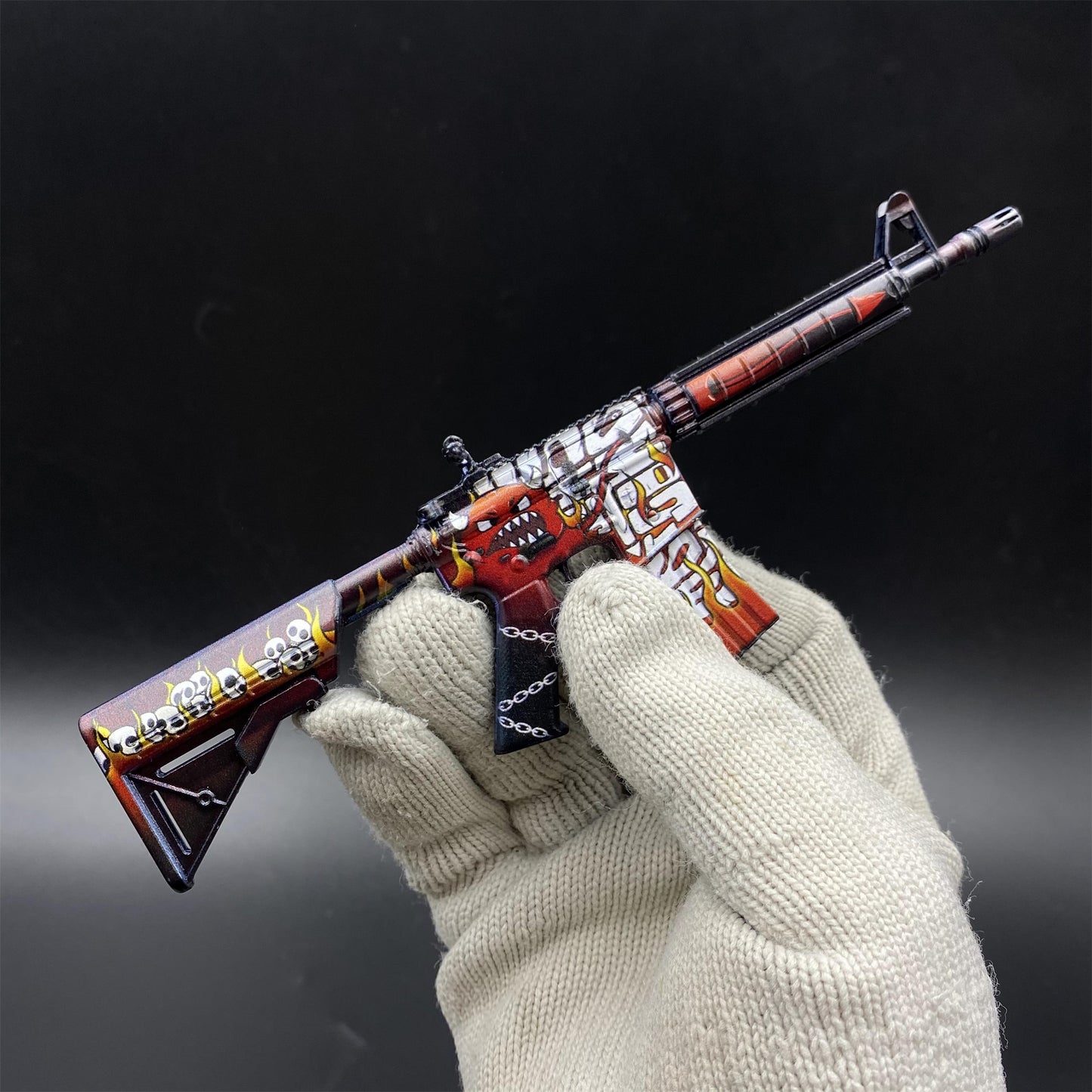 CS M4A4 Hellfire Mini Metal Replica For Collection