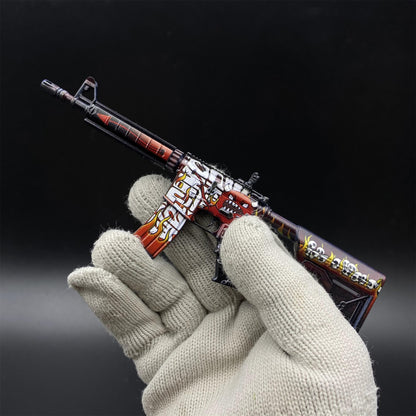 CS M4A4 Hellfire Mini Metal Replica For Collection