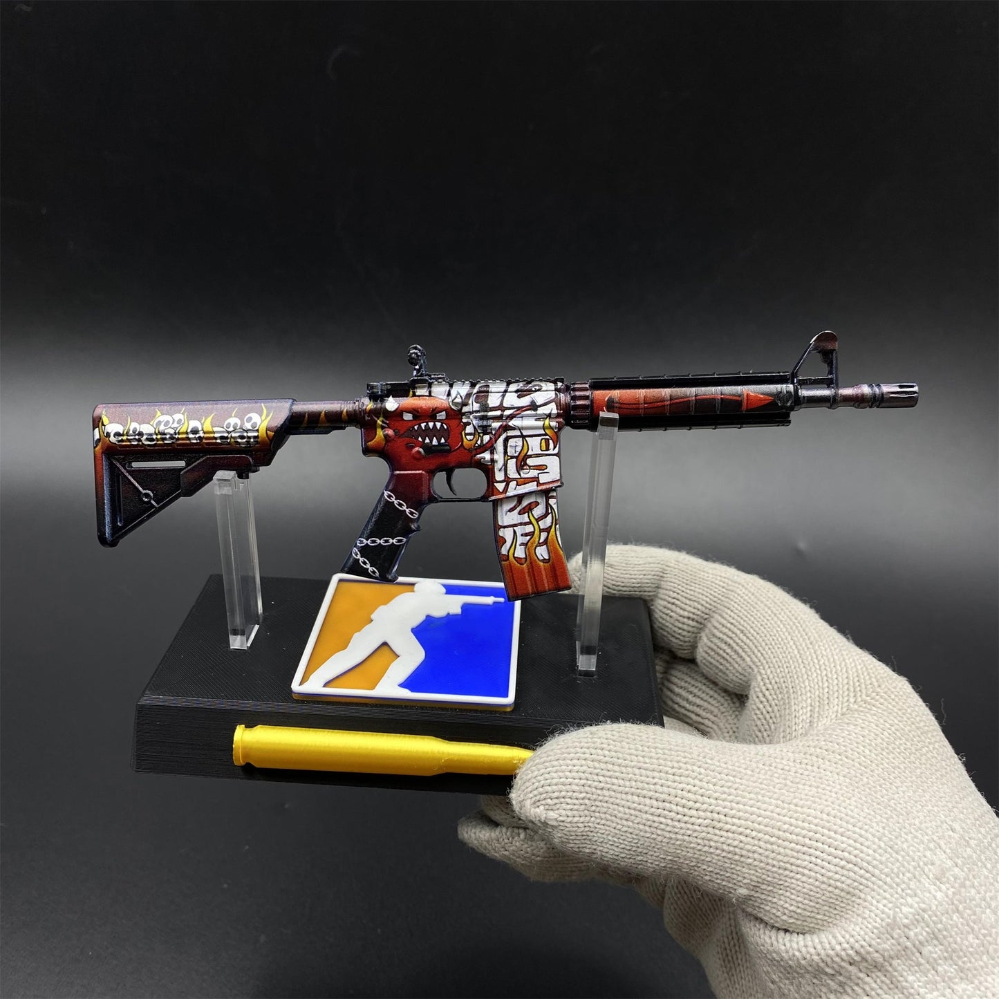 CS M4A4 Hellfire Mini Metal Replica For Collection