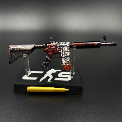 CS M4A4 Hellfire Mini Metal Replica For Collection
