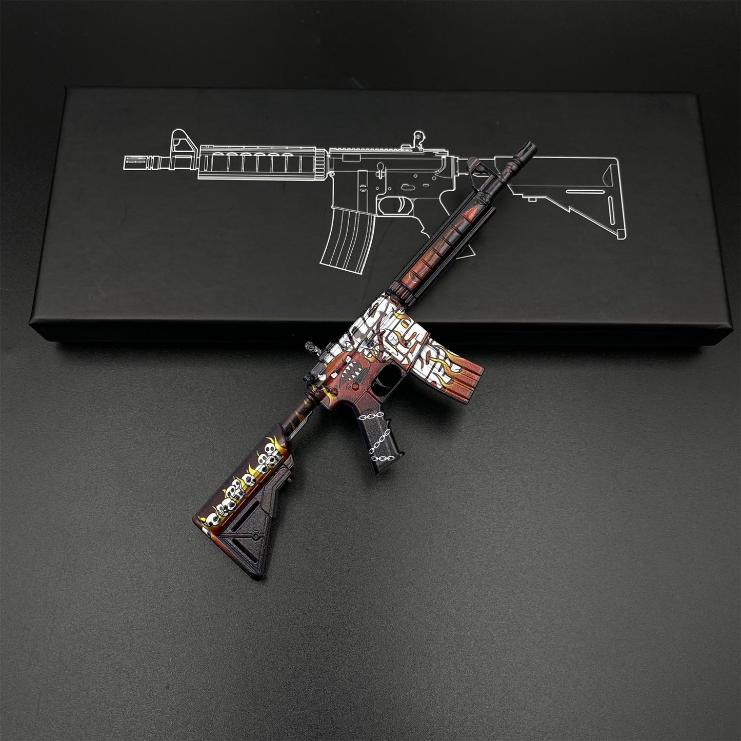 CS M4A4 Hellfire Mini Metal Replica For Collection