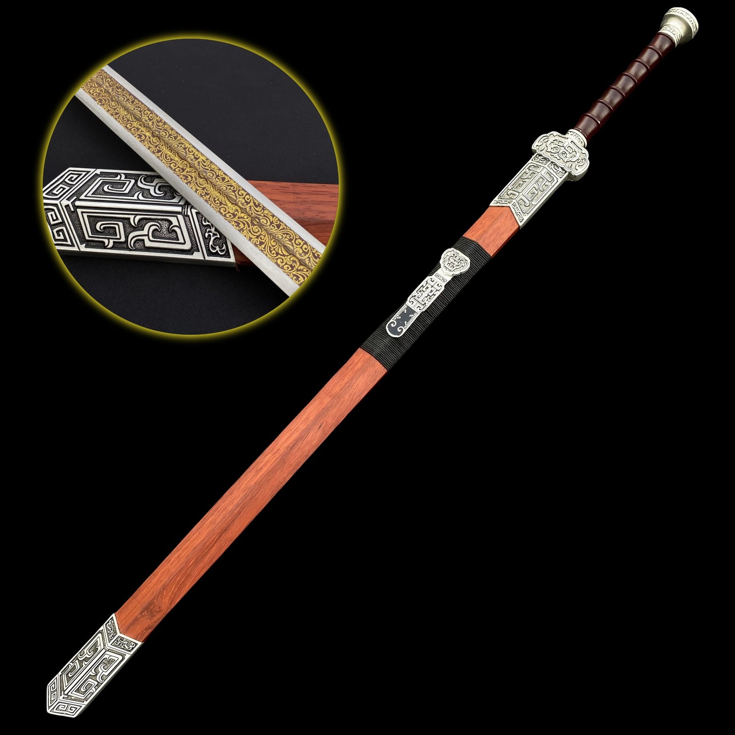 Chinese Ancient Life-size Holy Flame Han Sword Replica