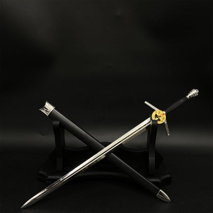 Wild Hunt Game Weapon Geralt's Steel Sword Metal Replica