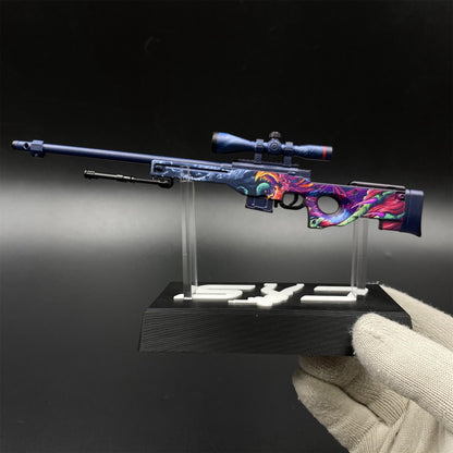 CS Tiny Gun Hyper Beast AWP Metal Miniature For Collection