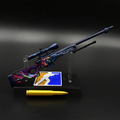 CS Tiny Gun Hyper Beast AWP Metal Miniature For Collection