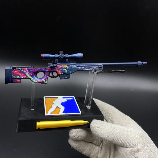 CS Tiny Gun Hyper Beast AWP Metal Miniature For Collection
