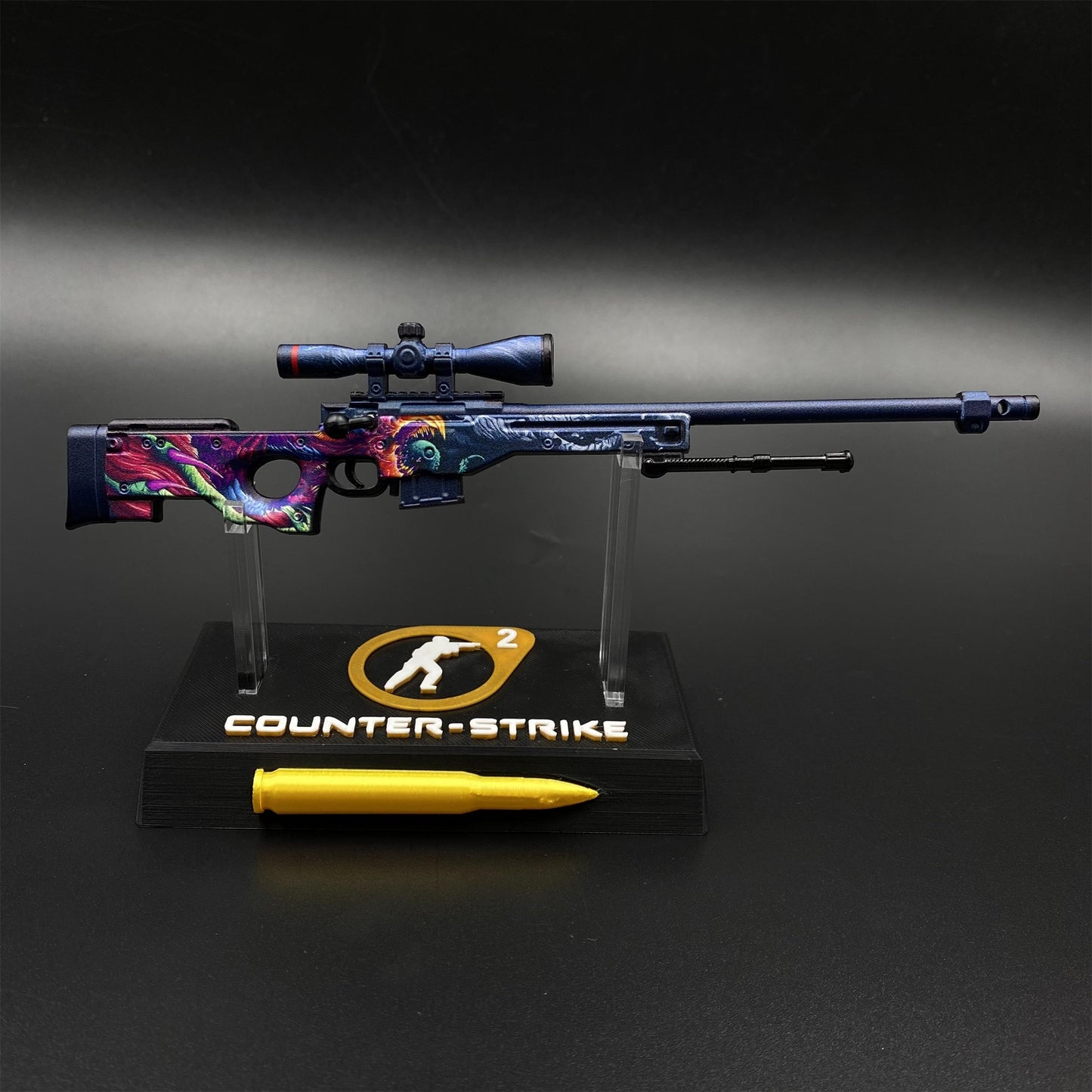 CS Tiny Gun Hyper Beast AWP Metal Miniature For Collection