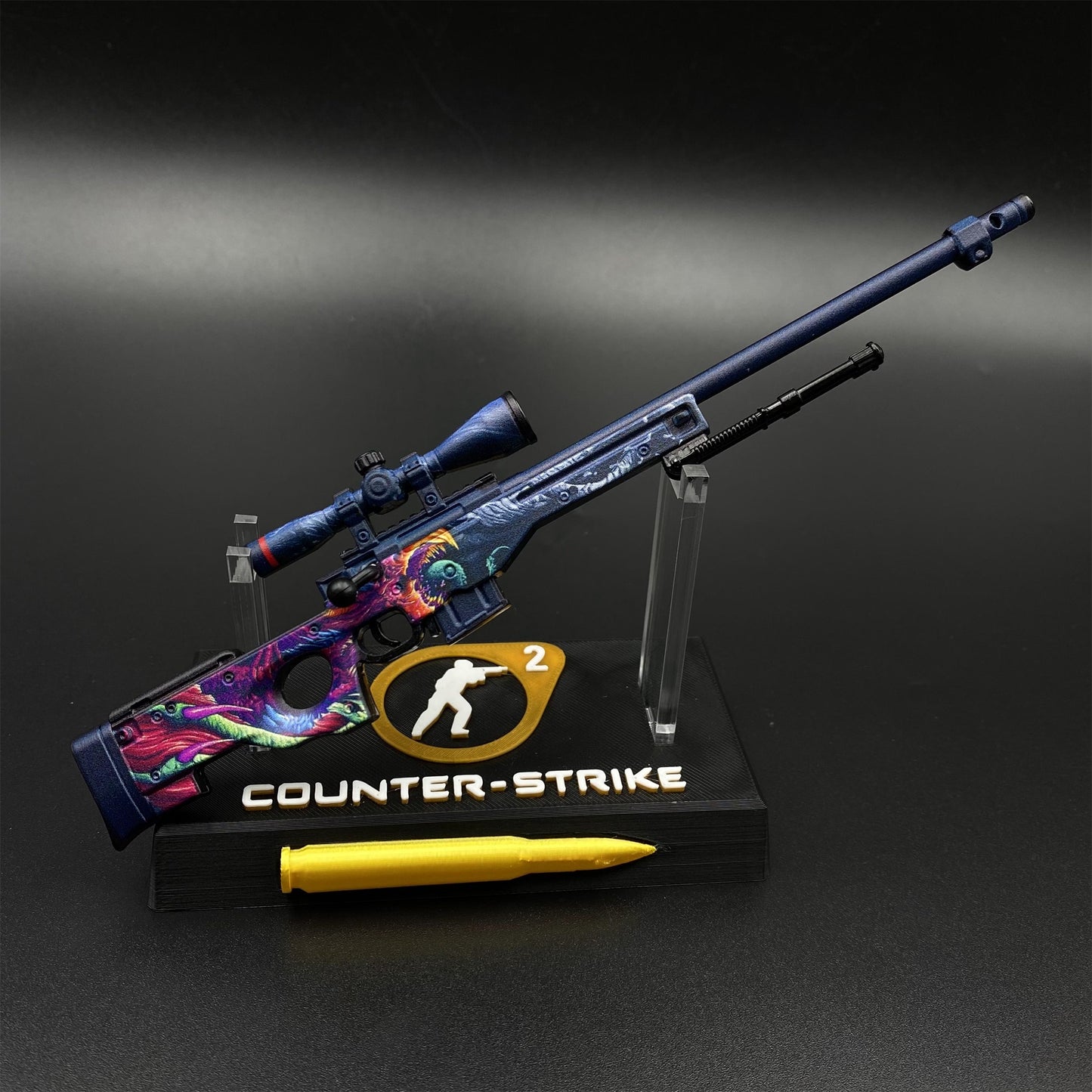 CS Tiny Gun Hyper Beast AWP Metal Miniature For Collection