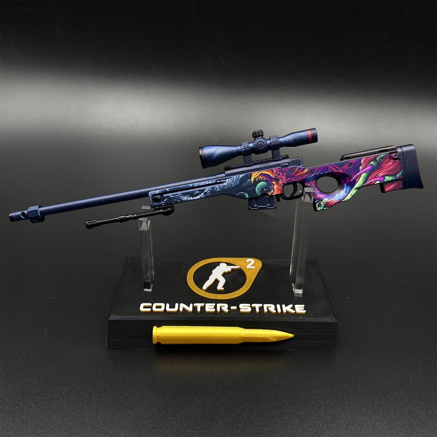 CS Tiny Gun Hyper Beast AWP Metal Miniature For Collection