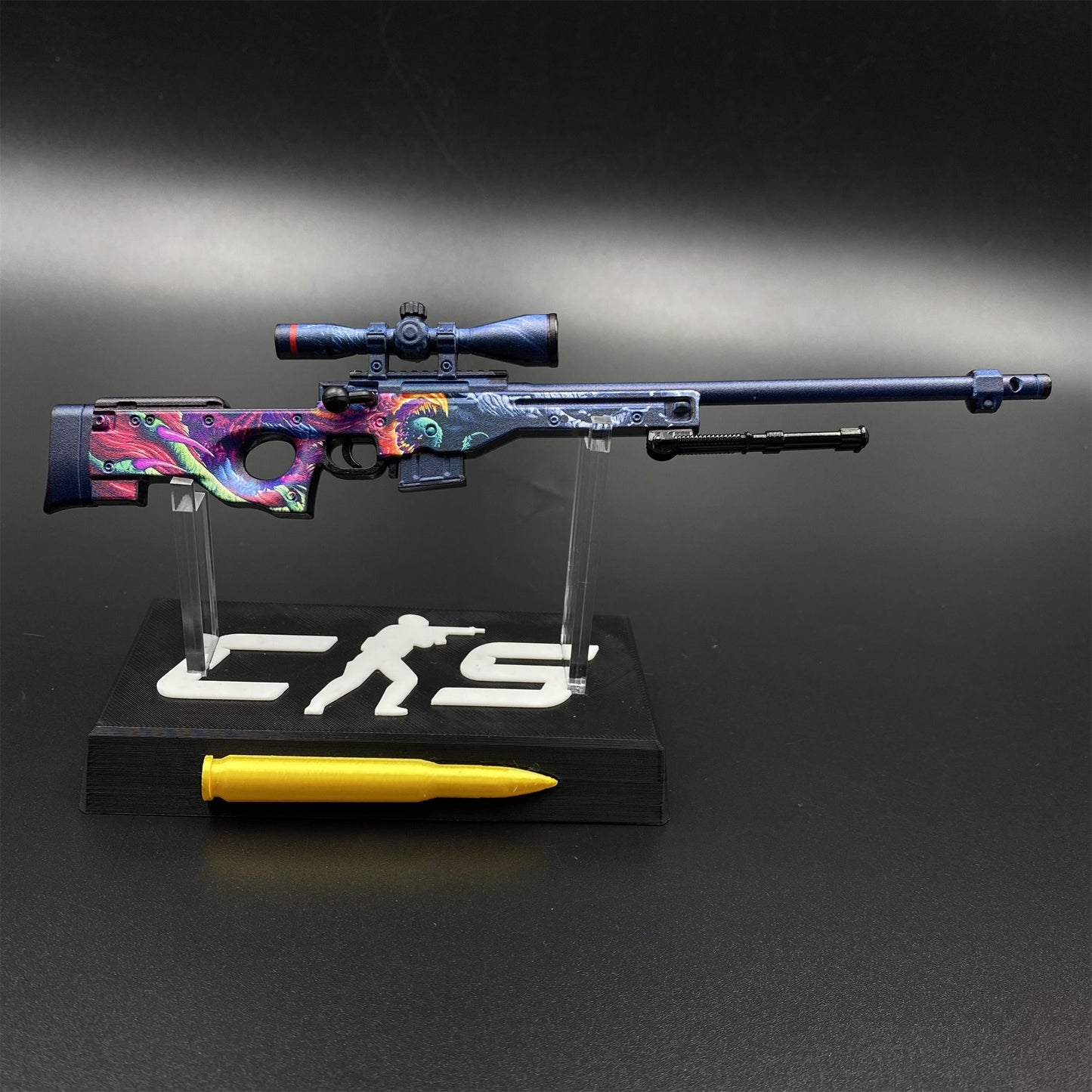 CS Tiny Gun Hyper Beast AWP Metal Miniature For Collection