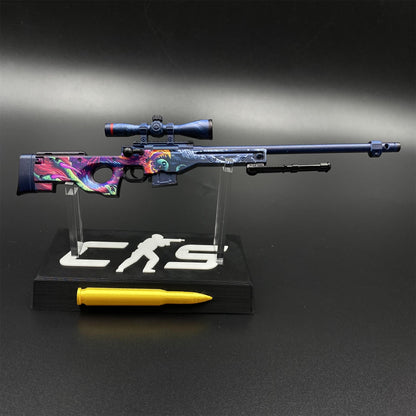 CS Tiny Gun Hyper Beast AWP Metal Miniature For Collection