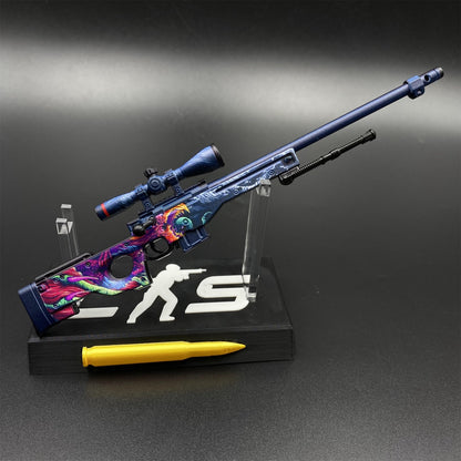 CS Tiny Gun Hyper Beast AWP Metal Miniature For Collection