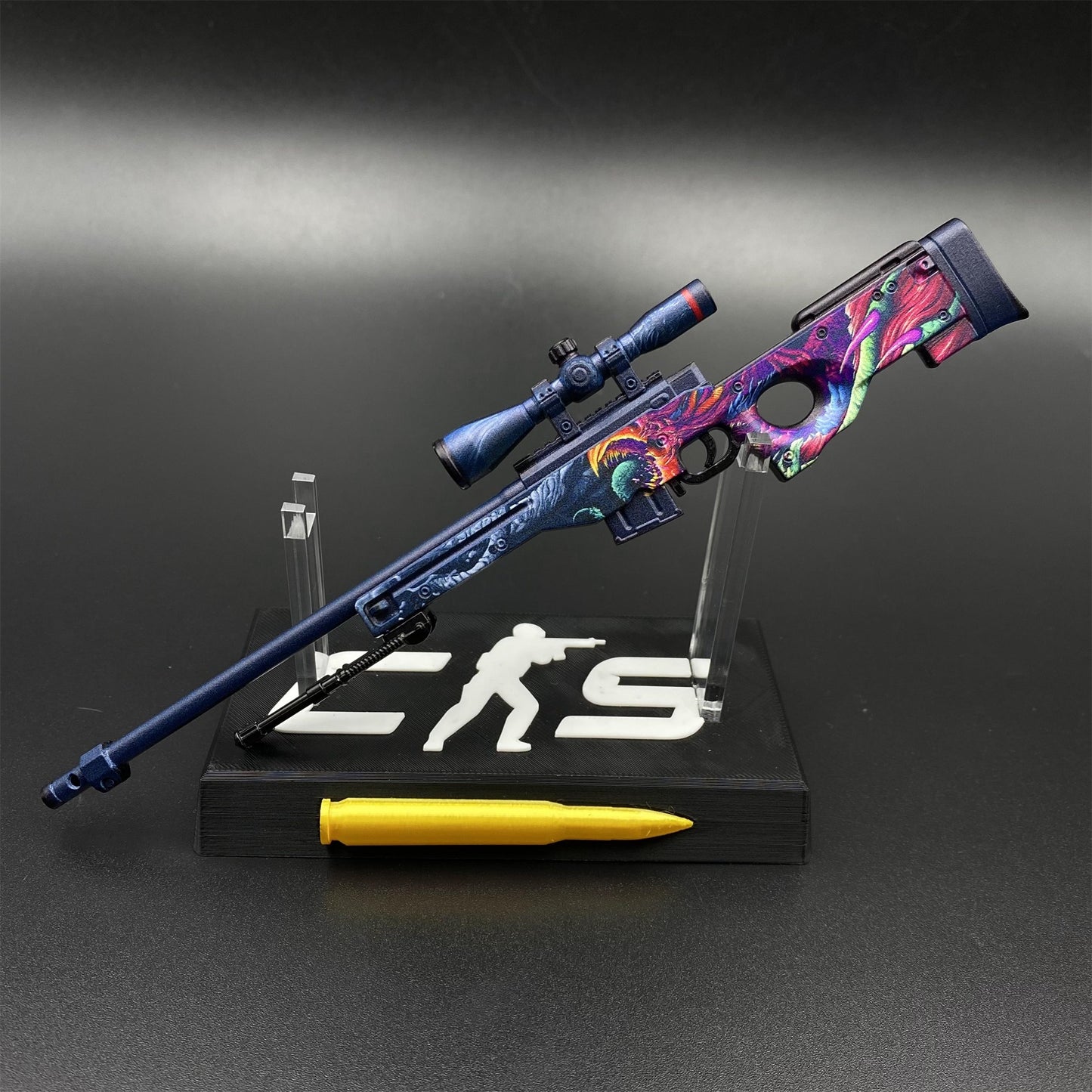 CS Tiny Gun Hyper Beast AWP Metal Miniature For Collection