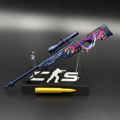 CS Tiny Gun Hyper Beast AWP Metal Miniature For Collection