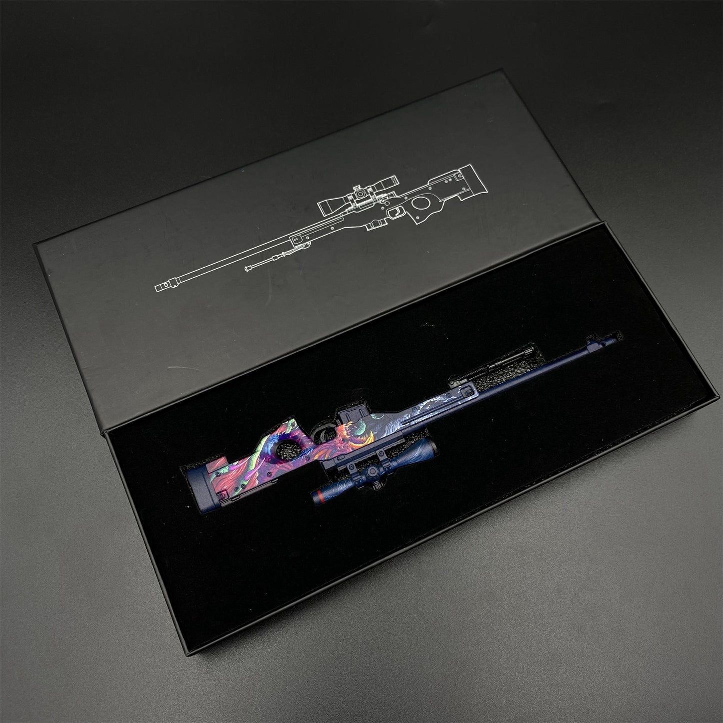 CS Tiny Gun Hyper Beast AWP Metal Miniature For Collection