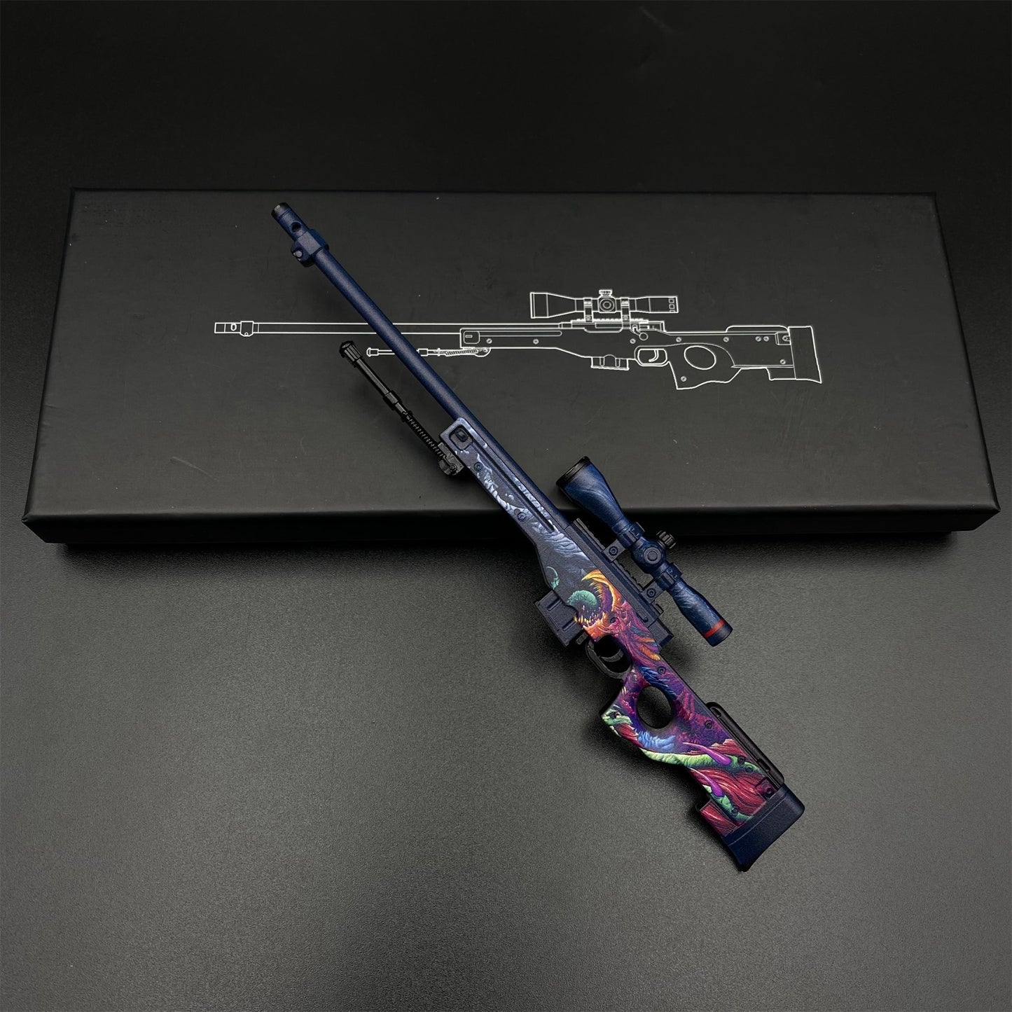 CS Tiny Gun Hyper Beast AWP Metal Miniature For Collection