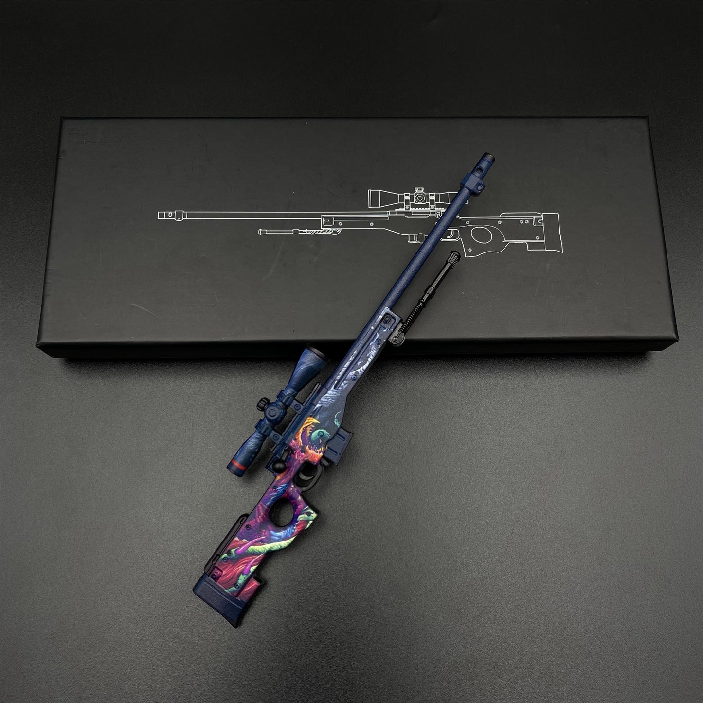 CS Tiny Gun Hyper Beast AWP Metal Miniature For Collection
