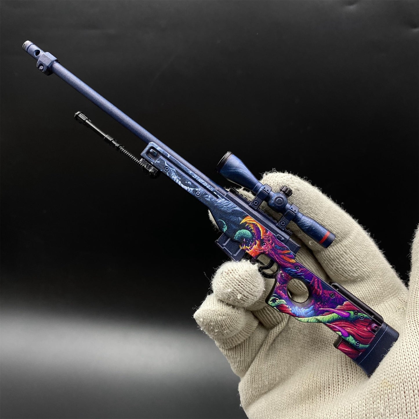 CS Tiny Gun Hyper Beast AWP Metal Miniature For Collection