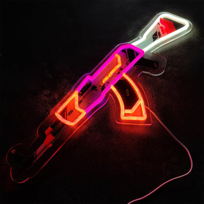 AK47Asiimov Rifle Neon Light Wall Decor