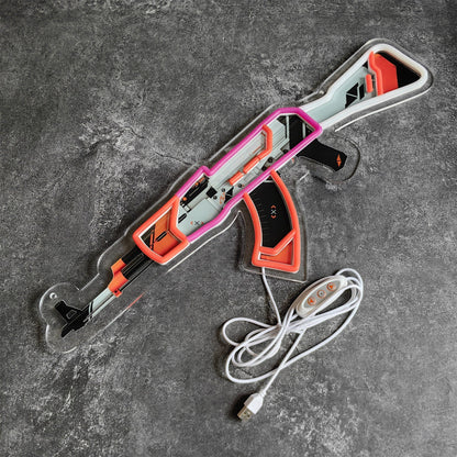 AK47Asiimov Rifle Neon Light Wall Decor