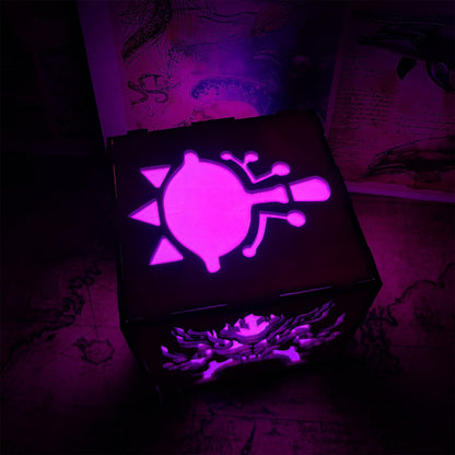 Link Master Icon Wooden Cube Light Game Desk Decor