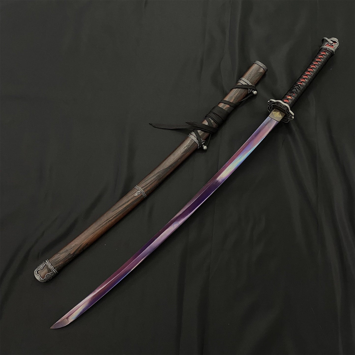 Life-Size Kusabimaru Katana, Gracious Gift of Tears, Black Mortal Blade Replicas