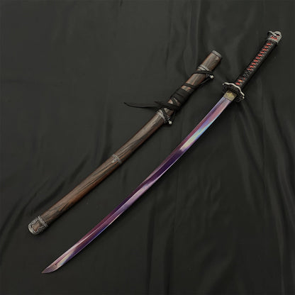 Life-Size Kusabimaru Katana, Gracious Gift of Tears, Black Mortal Blade Replicas
