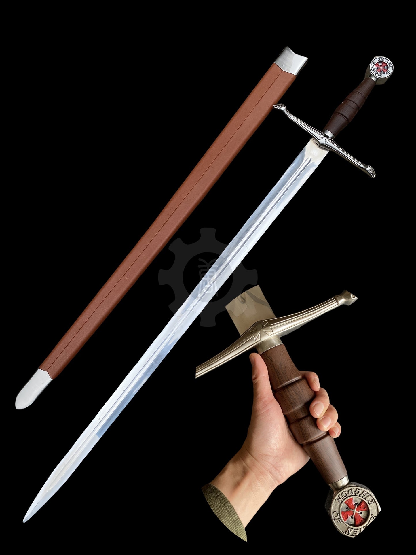 Ibelin Sword Movie Sword Metal Replica 42.5"