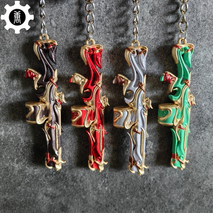 Metal Imperium Judge Gun Tiny Keychain Pendant