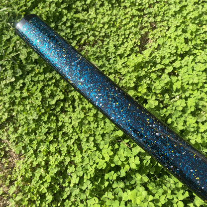 Japanese Katana Black Blade - Ink Plum Blossom