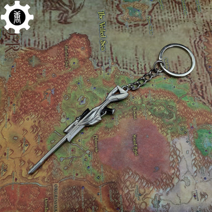 Mini Ion Operator Gun Keychain Metal Pendant