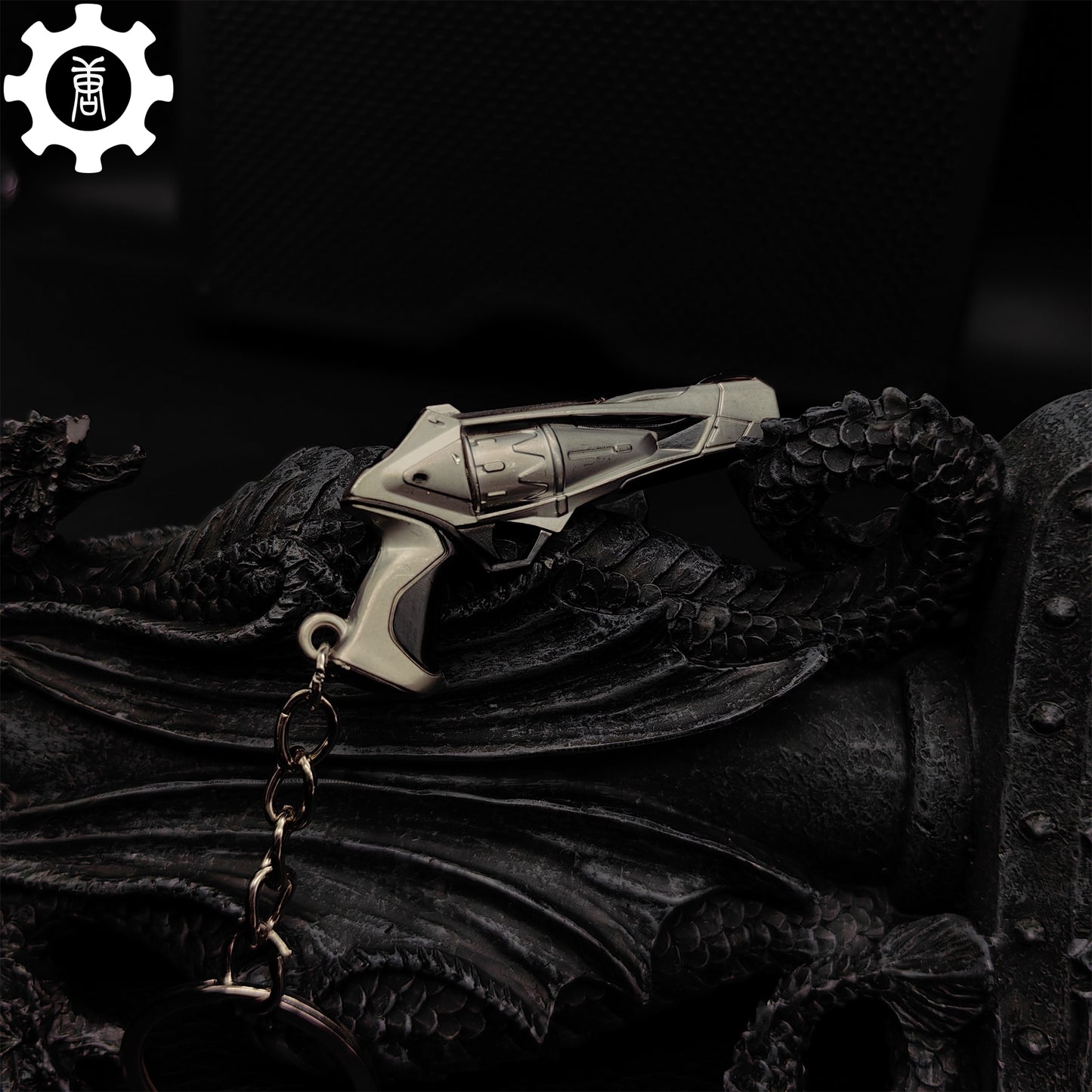 Mini Ion Sheriff Gun Metal Keychain