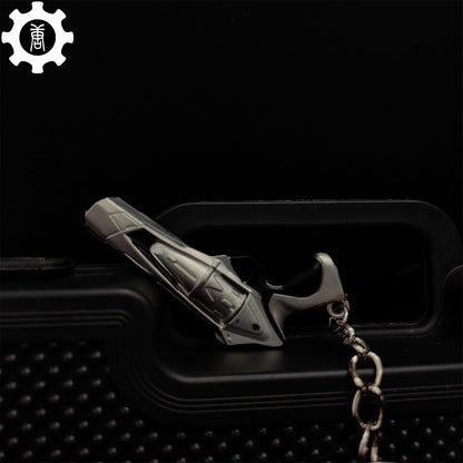 Mini Ion Sheriff Gun Metal Keychain
