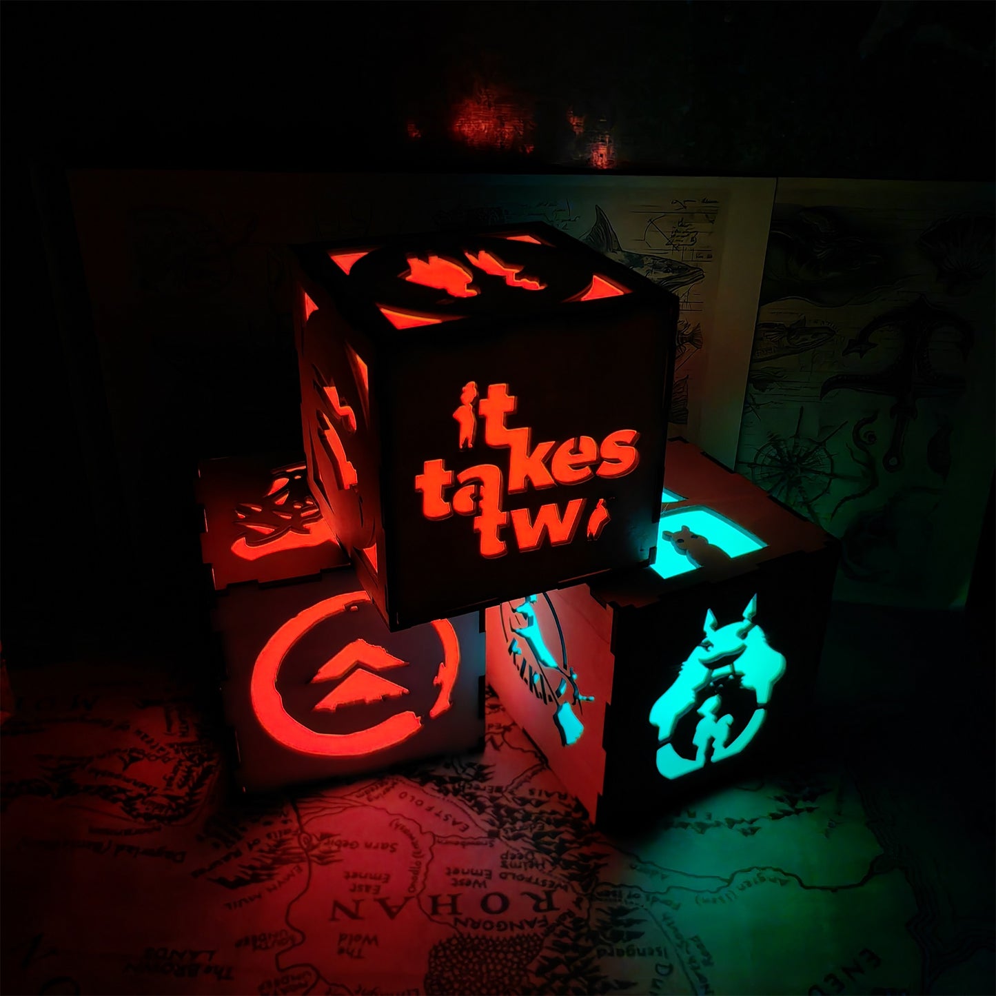 It Takes Two Inspired Lantern Desk Decor