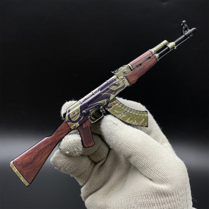 Mini AK-47 Jaguar Metal Model CS2 Game Collectible
