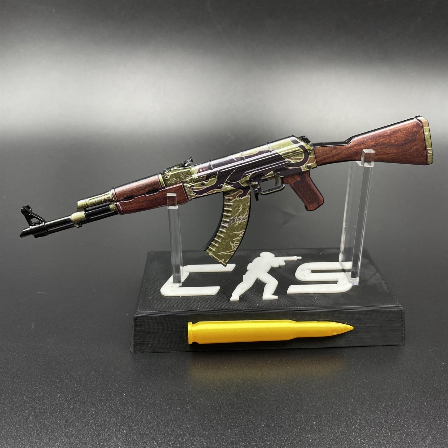 Mini AK-47 Jaguar Metal Model CS2 Game Collectible