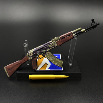 Mini AK-47 Jaguar Metal Model CS2 Game Collectible
