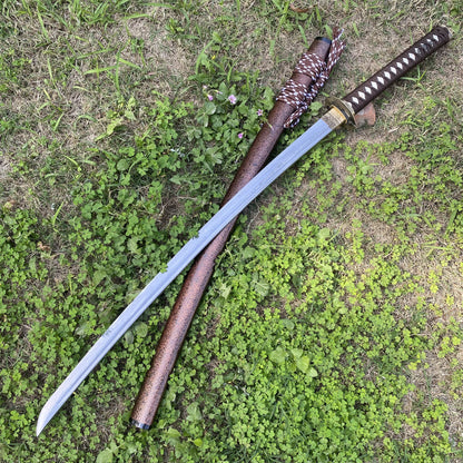 Damascus Steel Samurai Katana - Carp Fish Tsuba