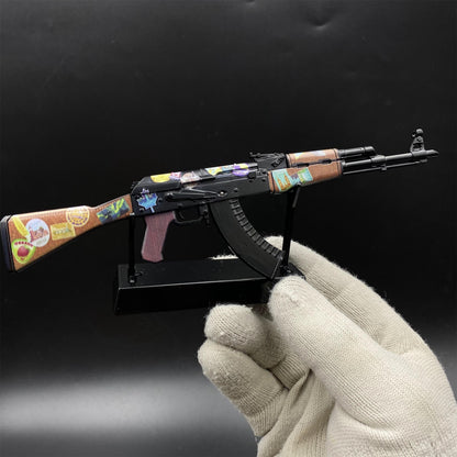 AK47 Jet Set Metal Miniature For Collection