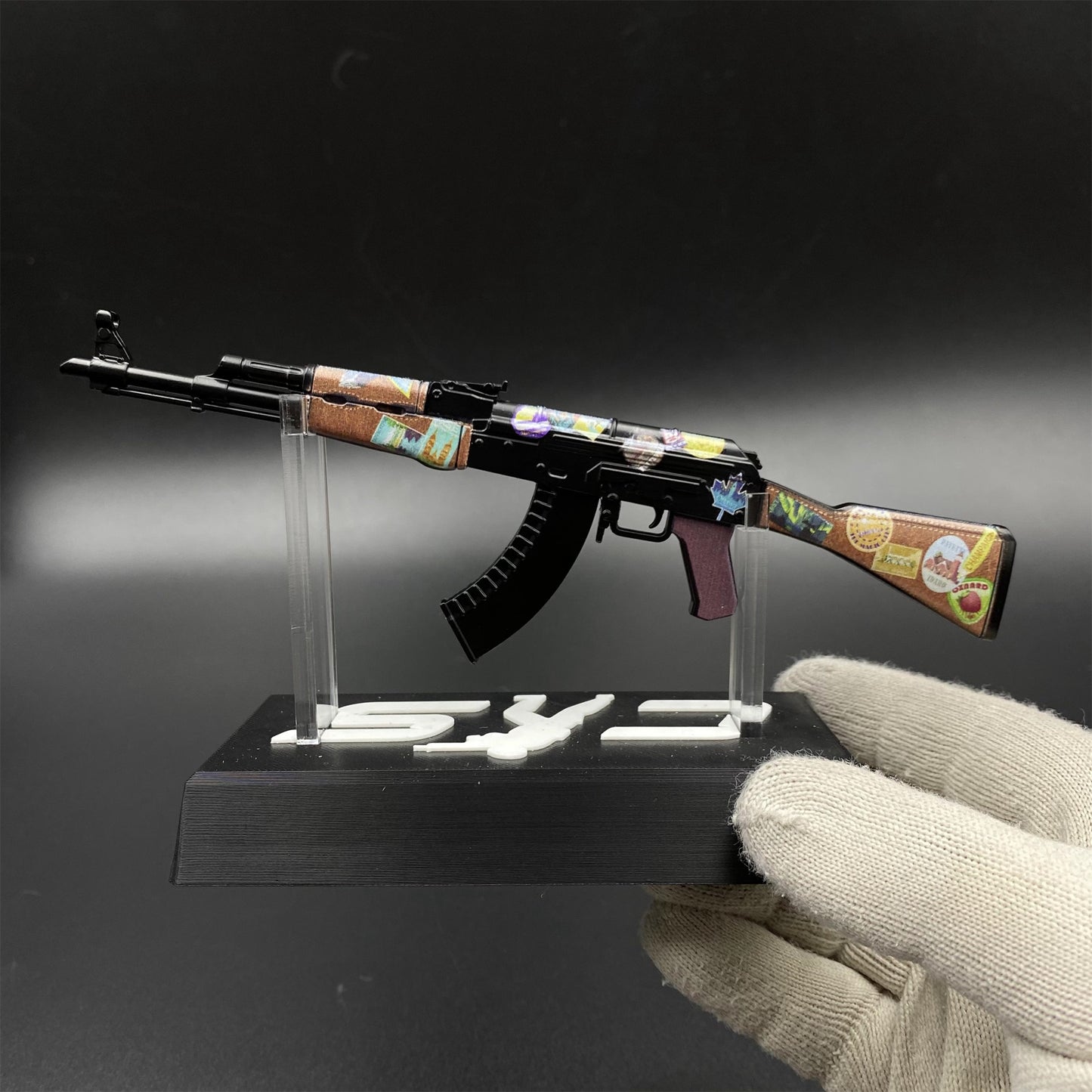 AK47 Jet Set Metal Miniature For Collection