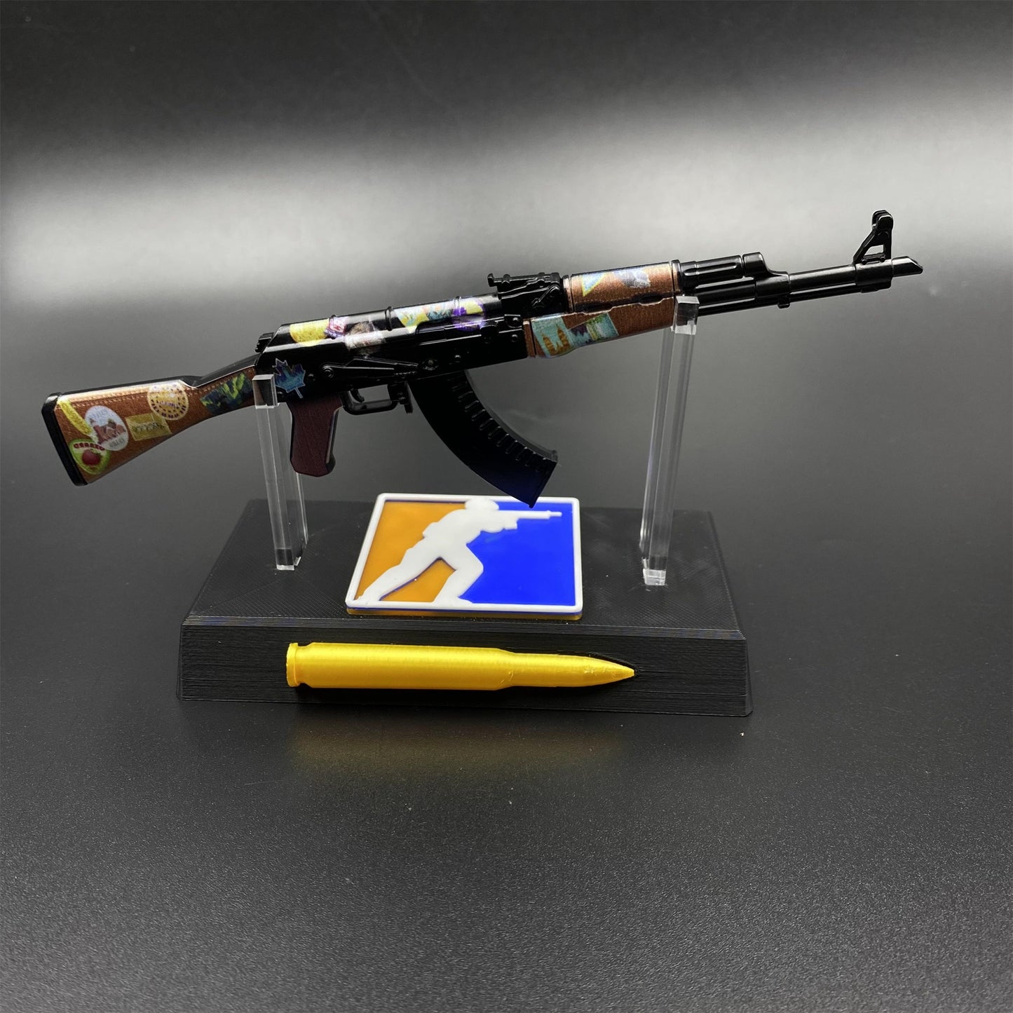 AK47 Jet Set Metal Miniature For Collection