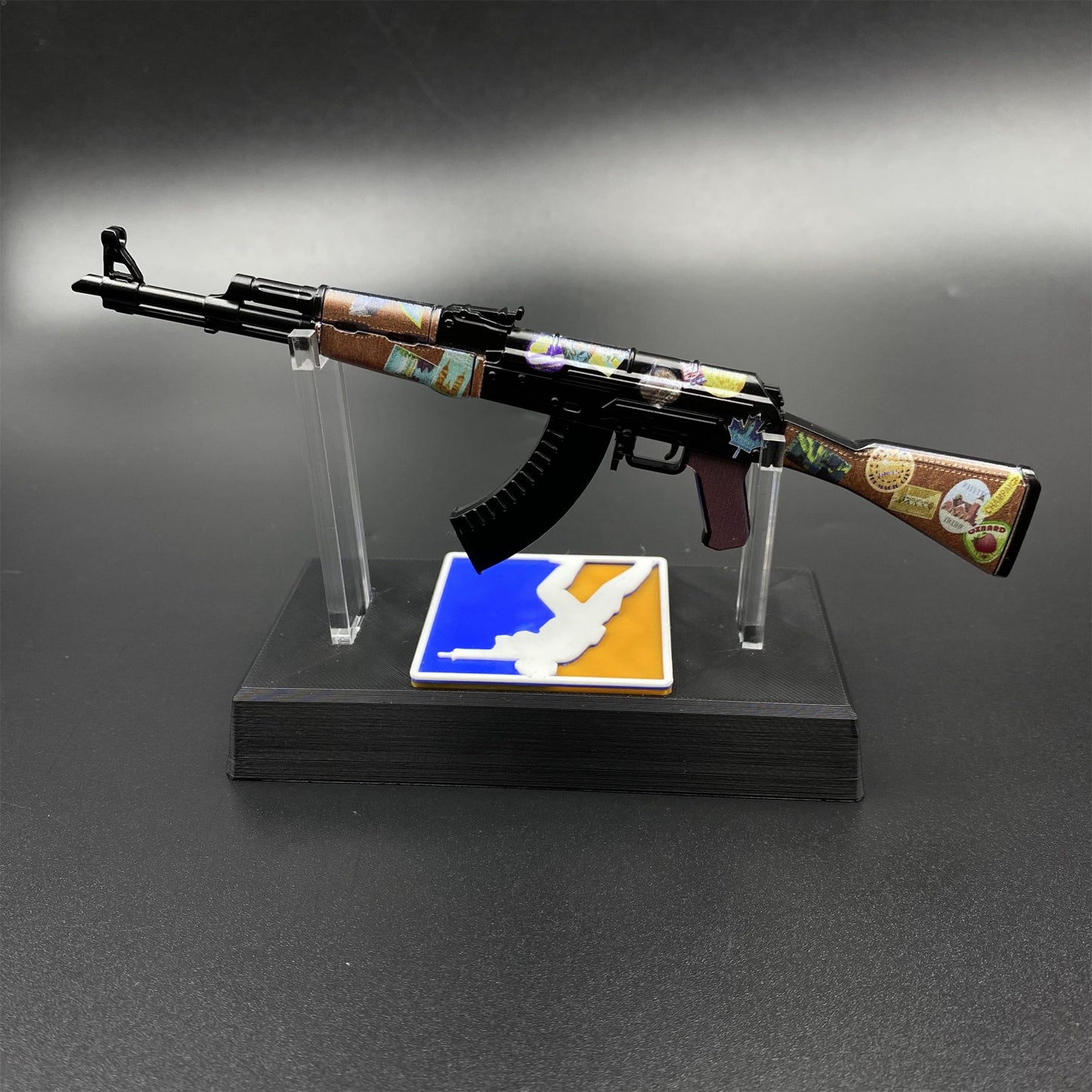 AK47 Jet Set Metal Miniature For Collection