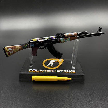 AK47 Jet Set Metal Miniature For Collection