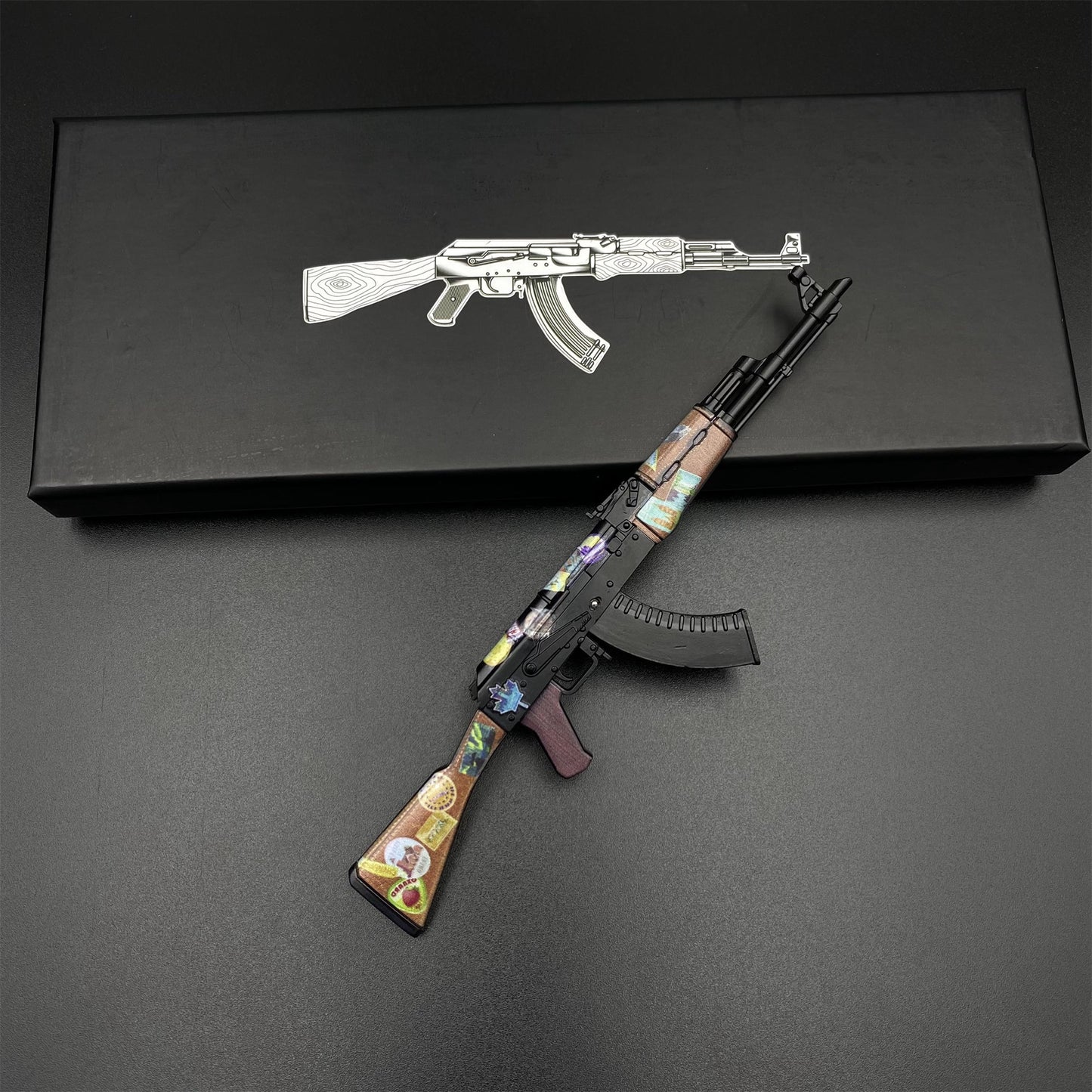 AK47 Jet Set Metal Miniature For Collection