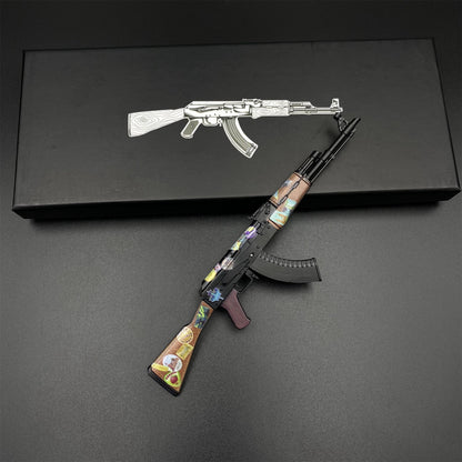 AK47 Jet Set Metal Miniature For Collection
