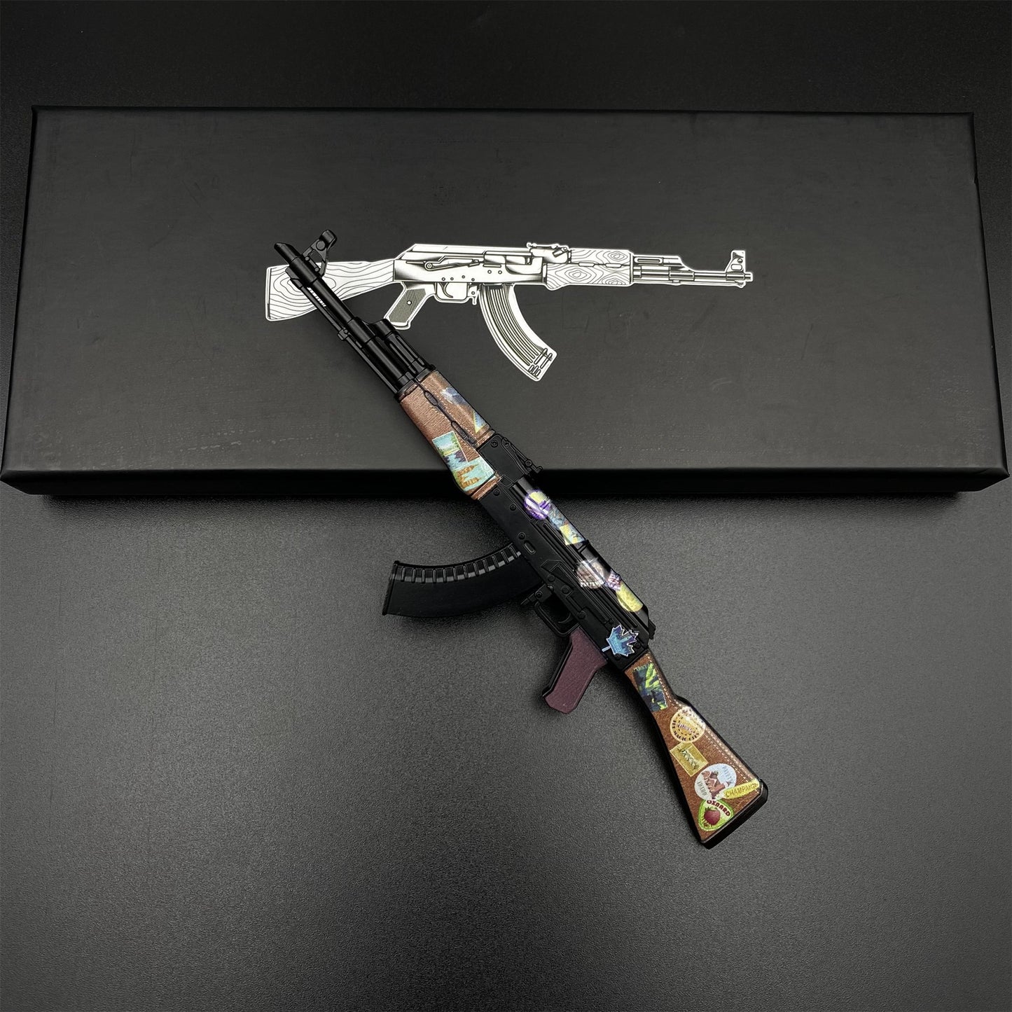 AK47 Jet Set Metal Miniature For Collection